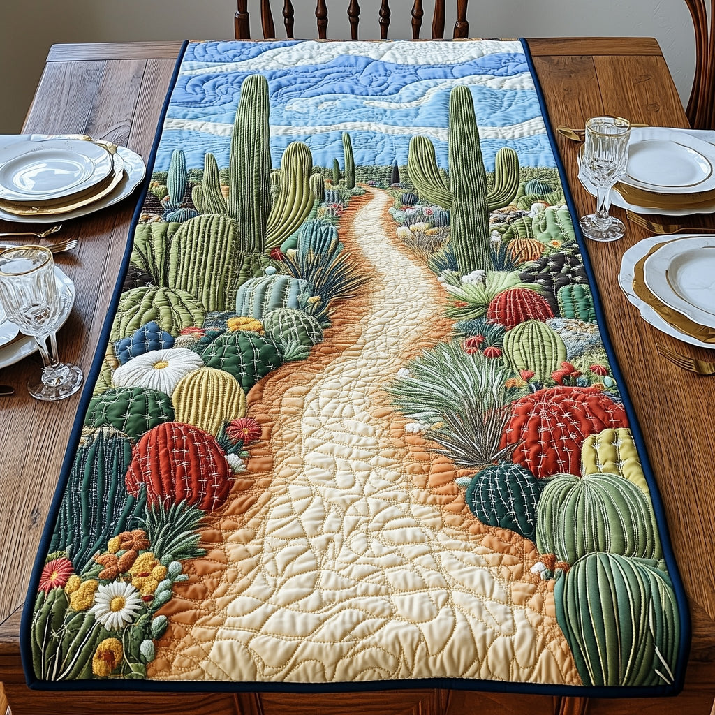 Cactus Road To Sky Table Runner