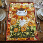 Sunflower Cat Table Runner