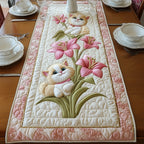 Cat Among Lilies Table Runner