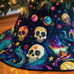 Christmas Melting Skull Christmas Tree Skirt