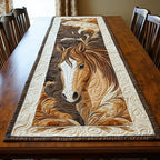 Two Horses with Golden Manes Table Runner