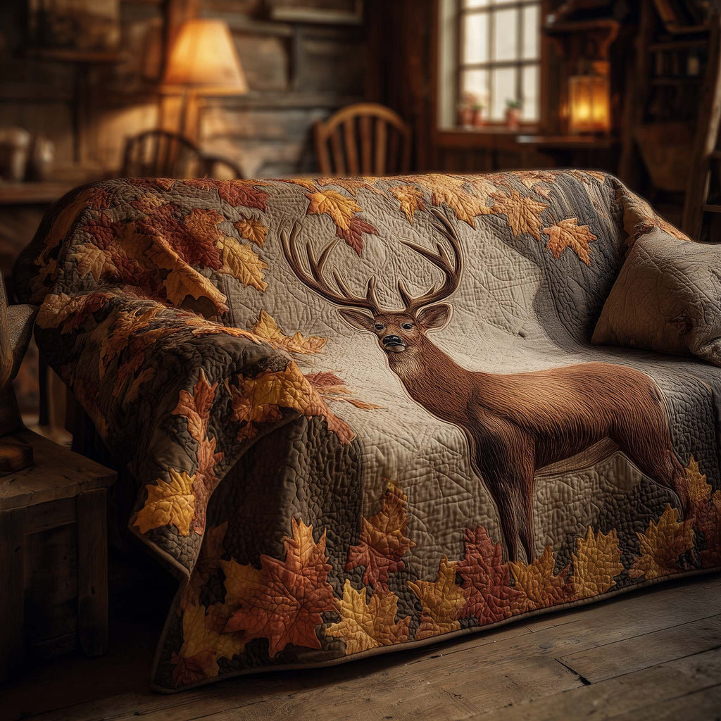 Stag Among the Autumn Leaves Sofa Cover