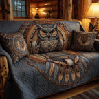Owl with Hanging Feathers Sofa Cover