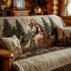 Nativity Among the Green Pines Sofa Cover