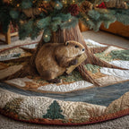 Beaver Heaven Christmas Tree Skirt