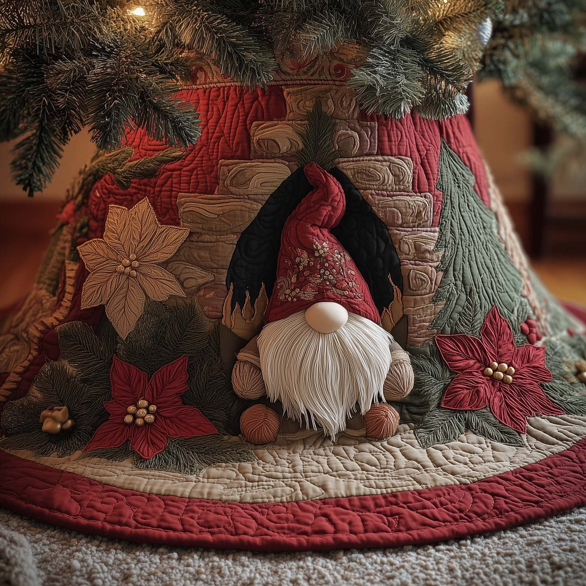 Christmas Gnomes Christmas Tree Skirt