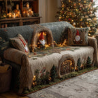 Gnome Burrows with Warm Lights Sofa Cover