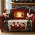 Gnome Row at the Red Hearth Sofa Cover