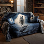 Wolf Emerging from the Snowdrift Sofa Cover