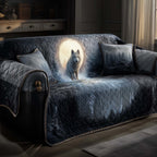 Wolf Before the Rising Moon Sofa Cover