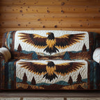 Two Eagles Over the Mountains Sofa Cover
