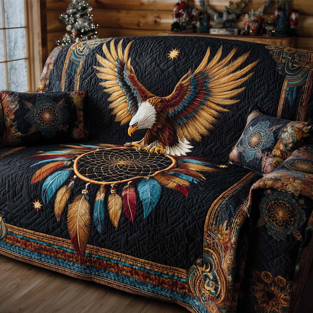 Eagle Head with the Dreamcatcher Sofa Cover