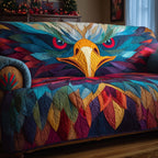 Bold Color Eagle Face Sofa Cover