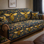 Midnight Garden Bees Sofa Cover