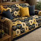 Dark Honeycomb Sofa Cover