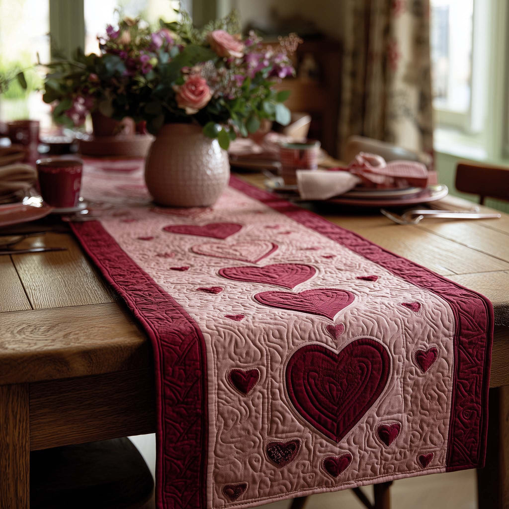 Soft Love Path Table Runner