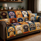 Patchwork Poodle Sofa Cover