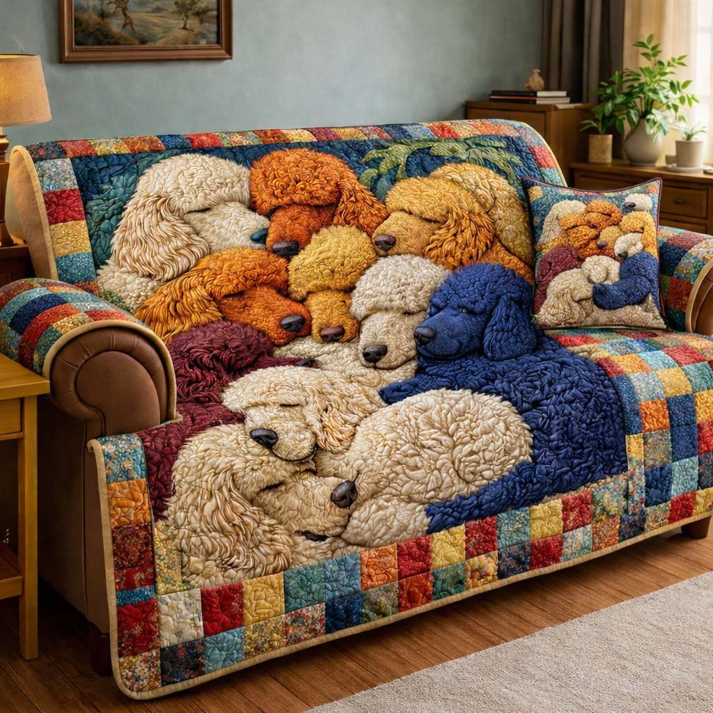 Sleeping Poodle Harmony Sofa Cover