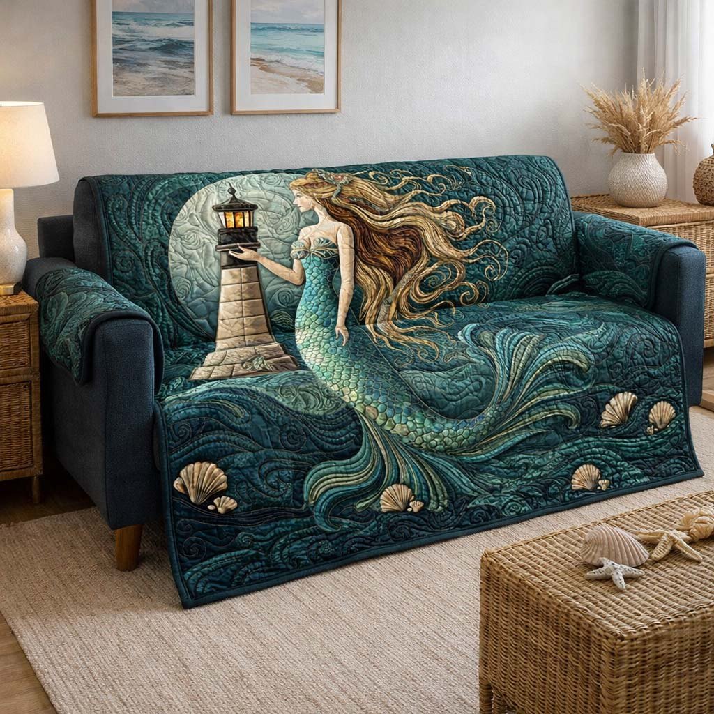 Lighthouse Mermaid Sofa Cover