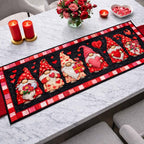 Midnight Gnome Love Table Runner