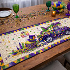 Mardi Gras Parade Table Runner