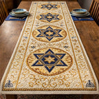 Ivory Star Medallion Table Runner