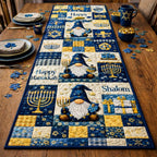 Hanukkah Gnome Joy Table Runner