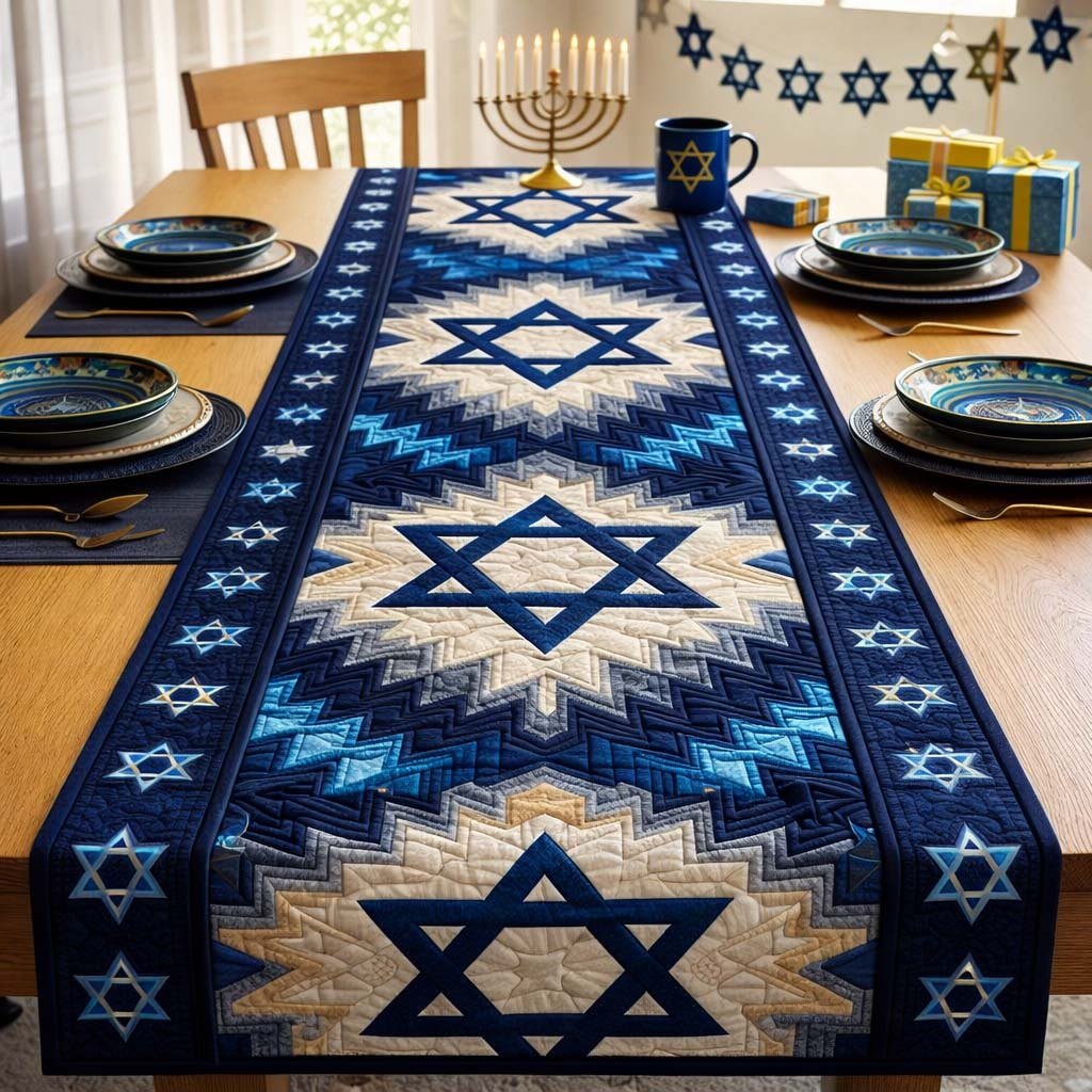 Modern Star Harmony Table Runner
