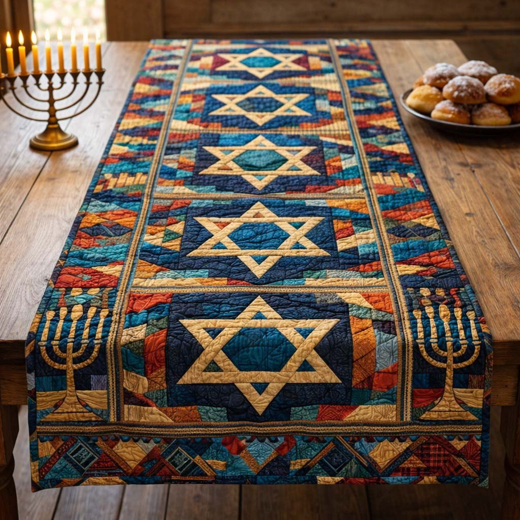 Hanukkah Star Legacy Table Runner