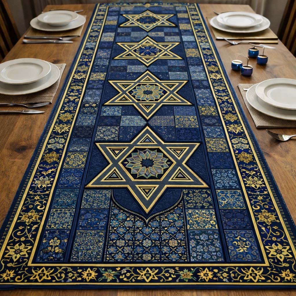 Blue Star Heritage Table Runner