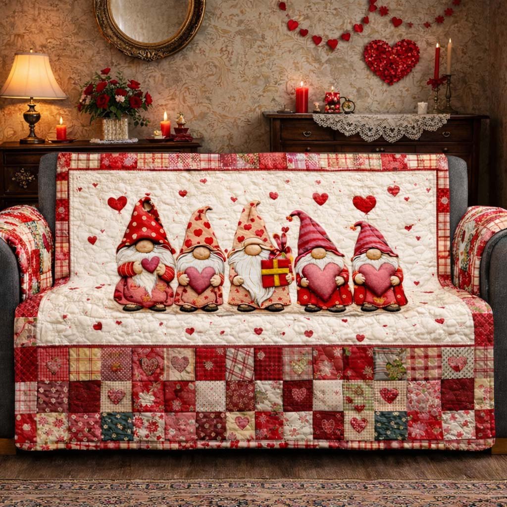 Gnome Love Sofa Cover