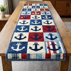 Classic Anchor Patchwork Table Runner