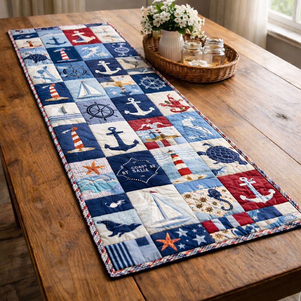 Seaside Marine Parade Table Runner