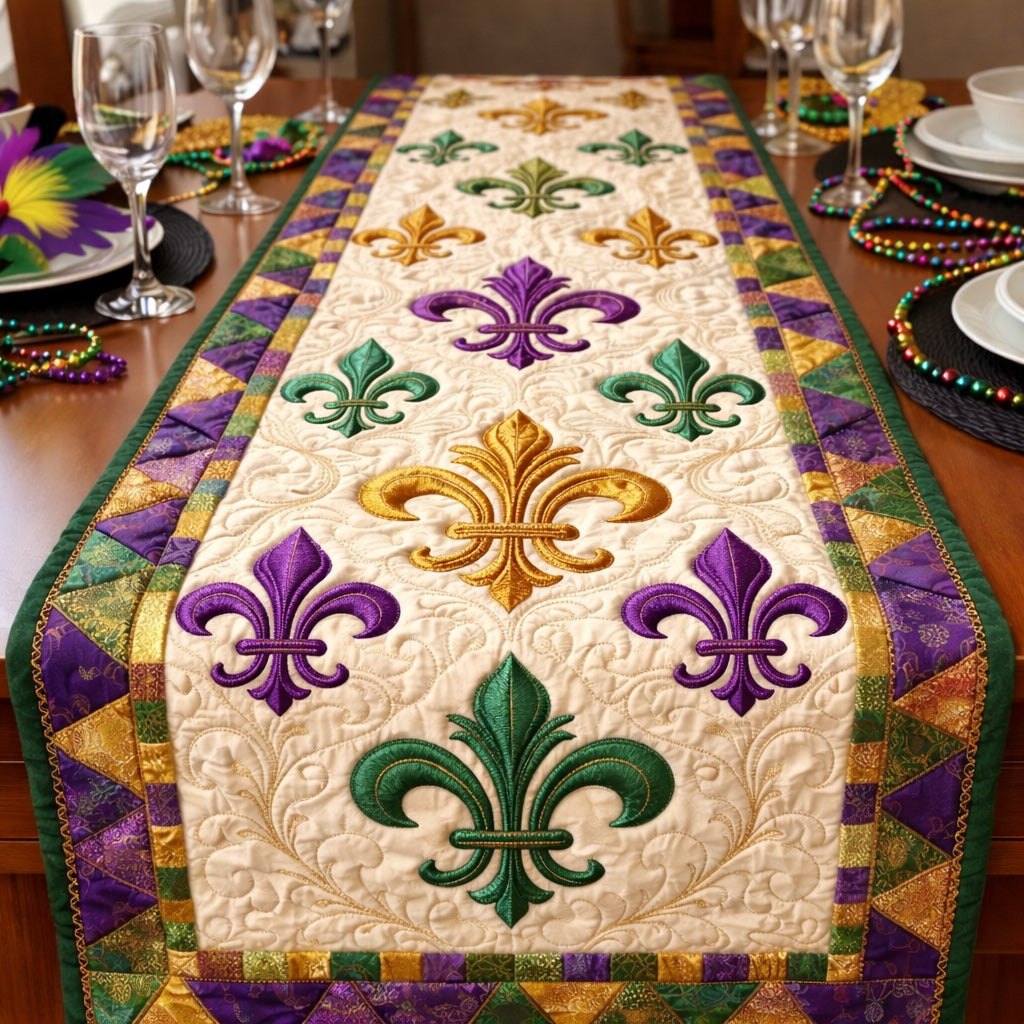 Classic Fleur Elegance Table Runner