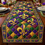 Royal Harlequin Fleur Table Runner