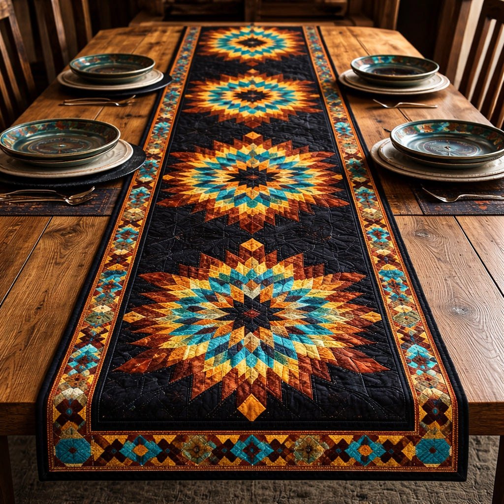 Desert Sunburst Trail Table Runner