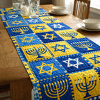 Star Menorah Unity Table Runner
