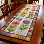 Spring Bloom Patchwork Table Runner