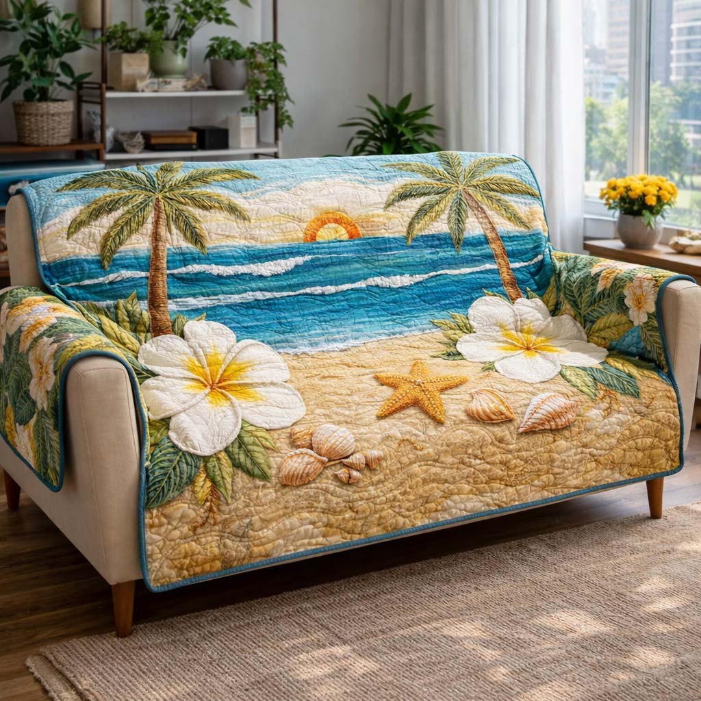 Palm Breeze Retreat Sofa Cover