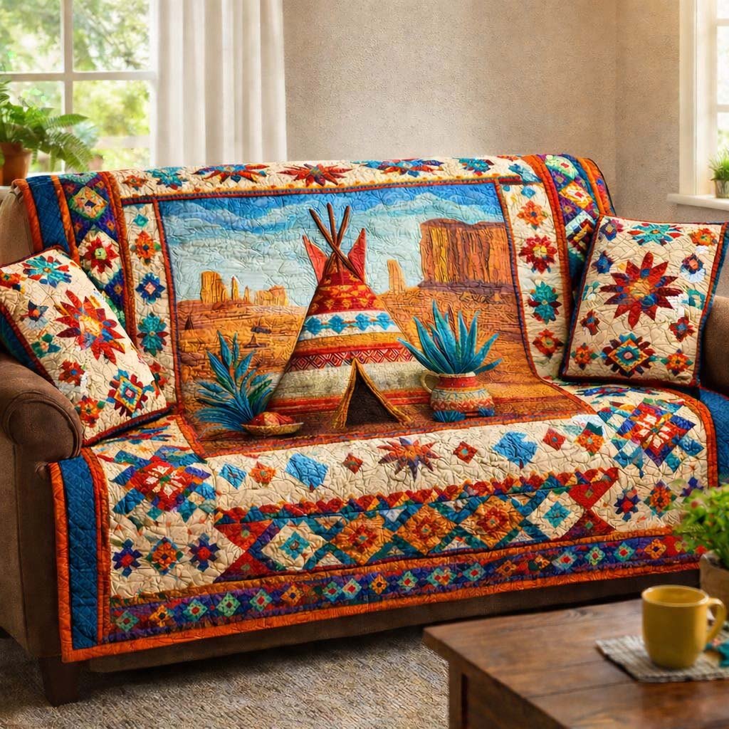 Desert Spirit Lodge Sofa Cover