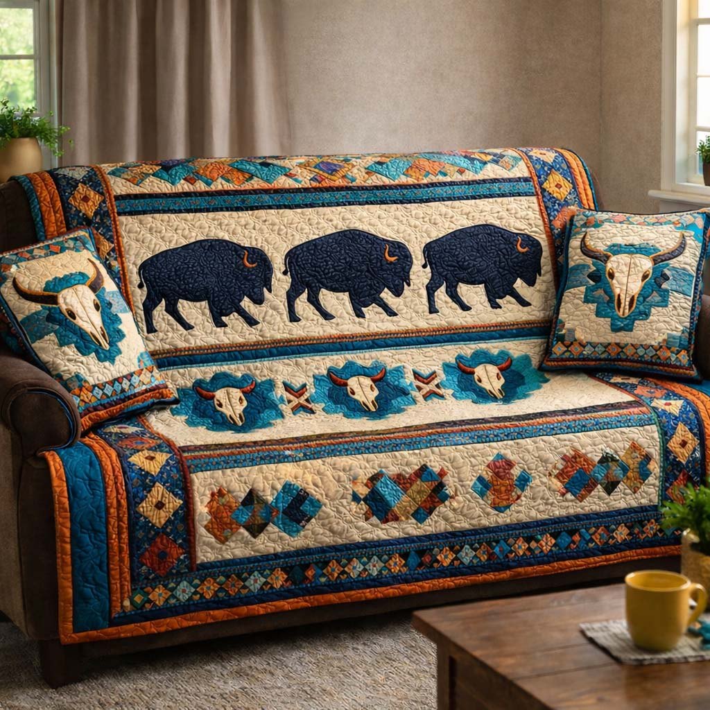 Sacred Bison Trail Sofa Cover