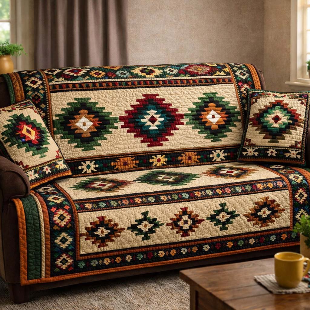 Earthbound Tribal Weave Sofa Cover