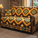 Crimson Tribal Rhythm Sofa Cover
