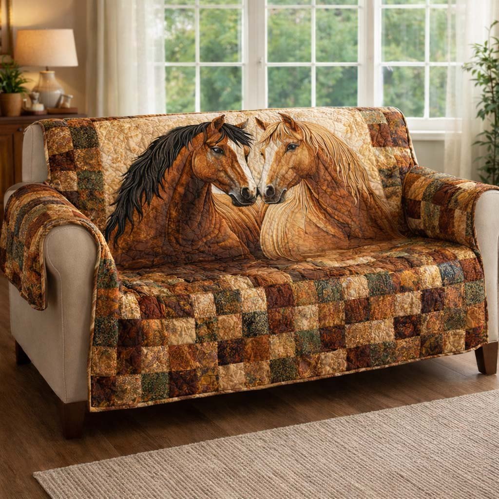 Autumn Bond Horses Sofa Cover