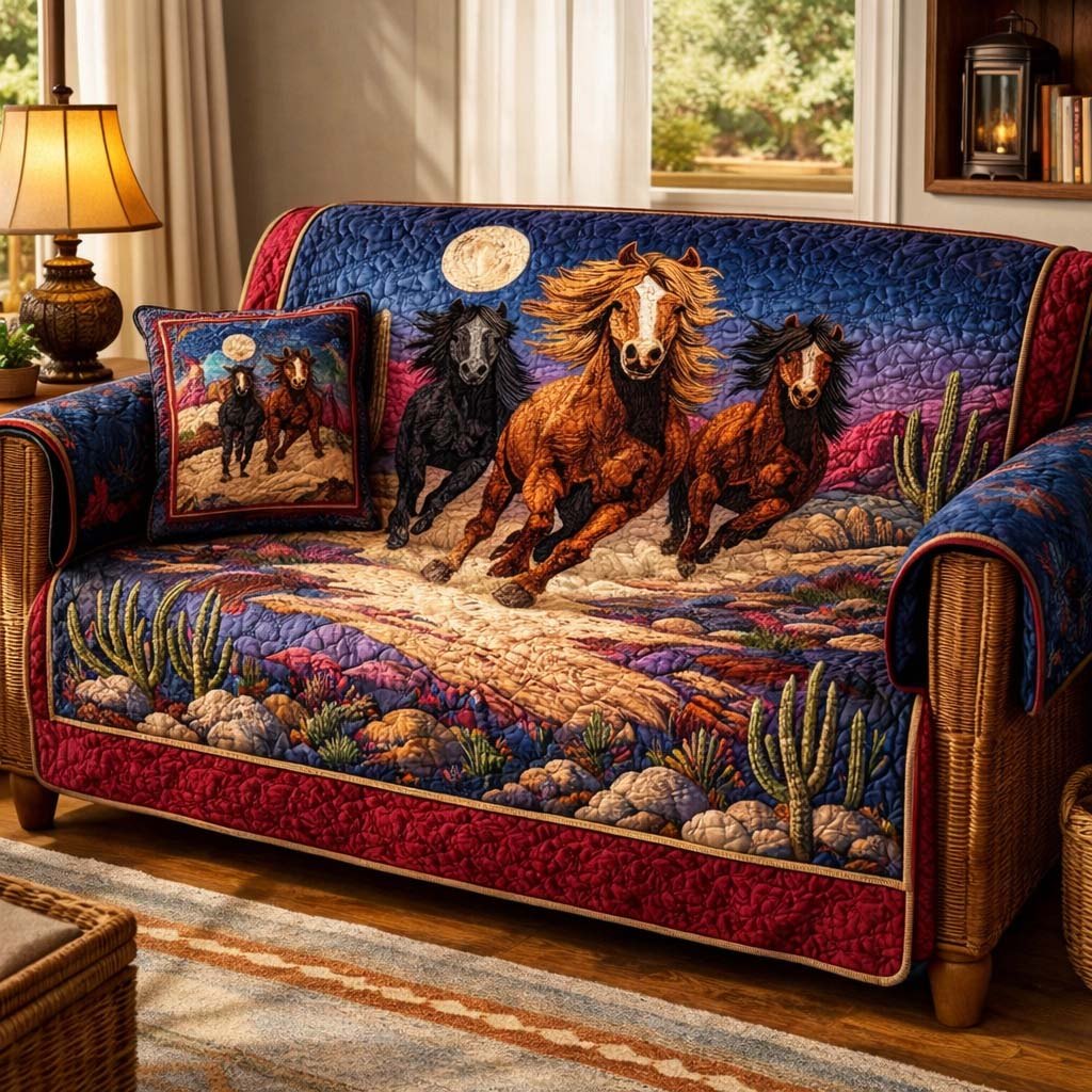 Desert Moon Gallop Sofa Cover