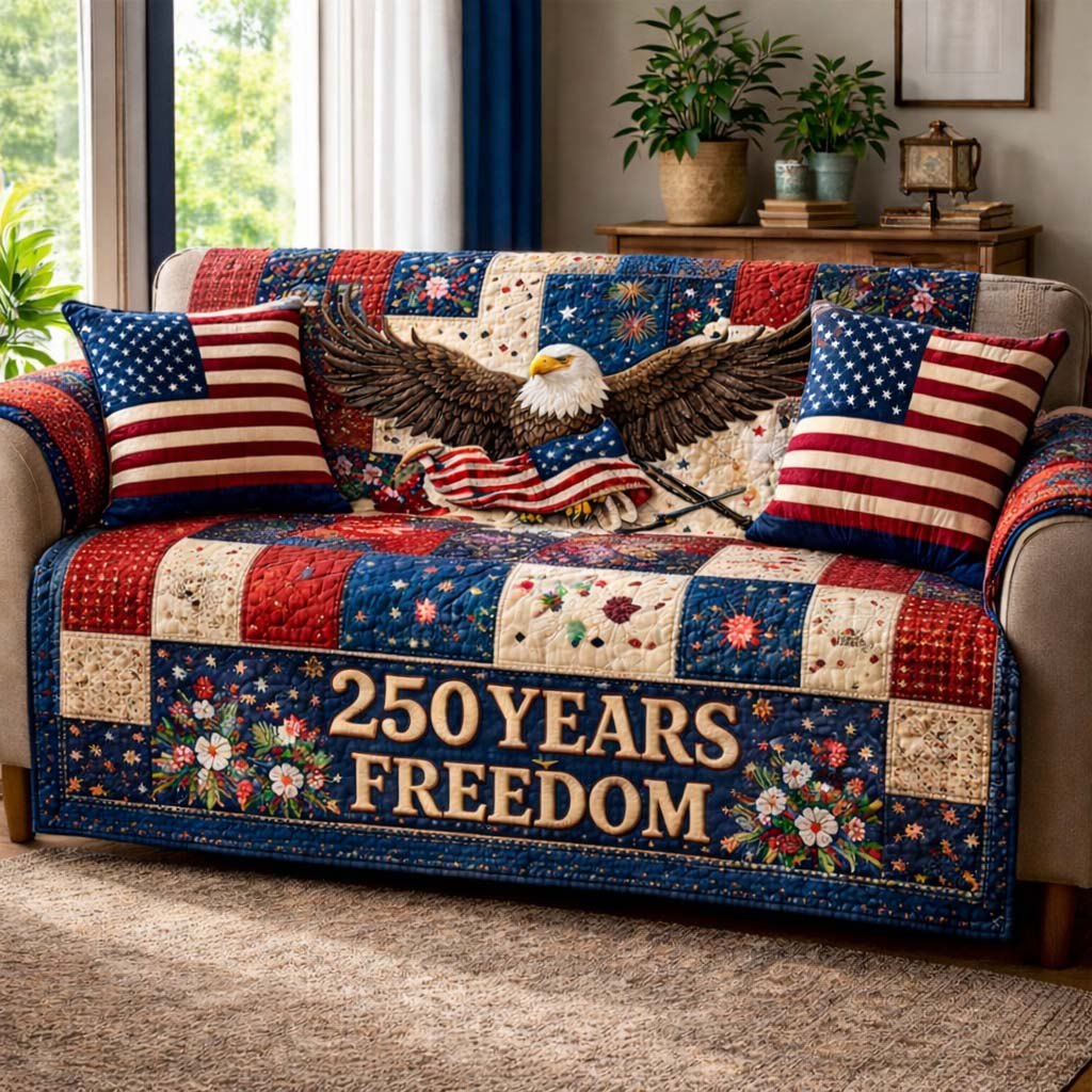 250 Years of Freedom Eagle Sofa Cover
