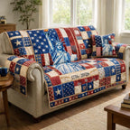 Liberty on the Flag Stripes Sofa Cover