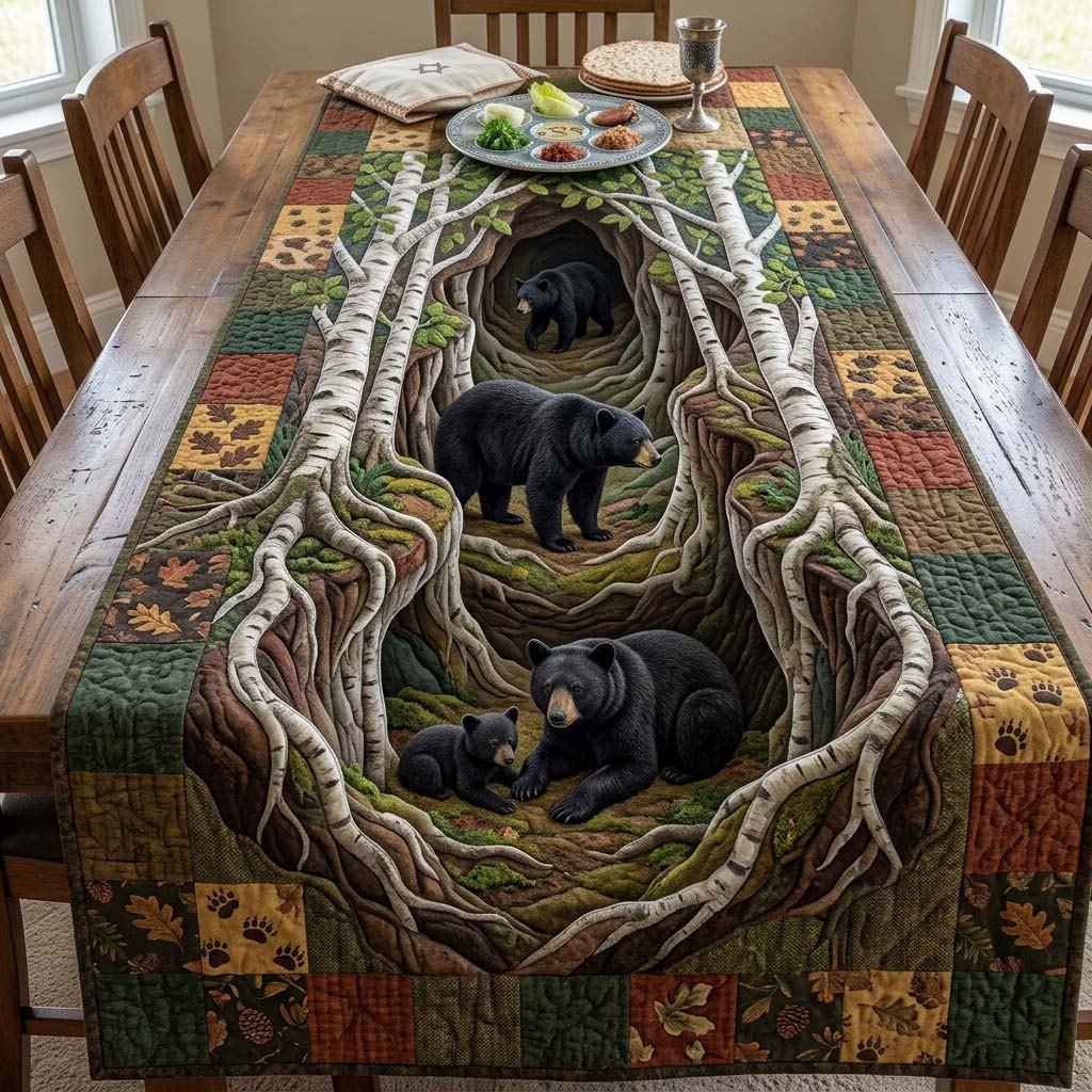Quiet Bear Rest Table Runner