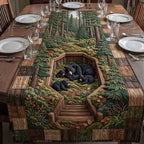 Pine Bear Retreat Table Runner