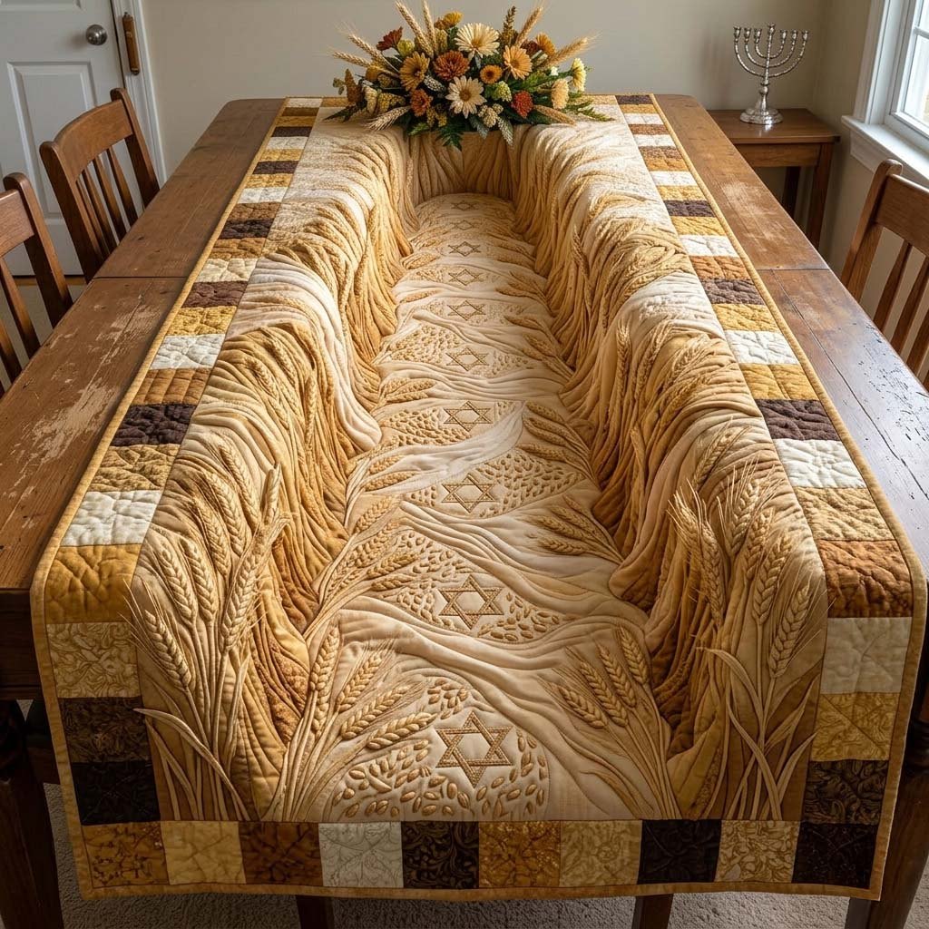 Blessed Wheat Valley Table Runner